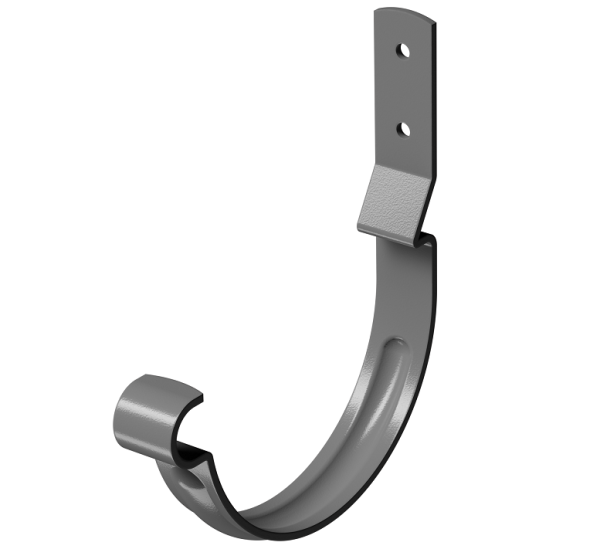 Карнизный крюк короткий (гнутый) D125 Döcke STAL PREMIUM Графит, (RAL 7024) купить в Томске