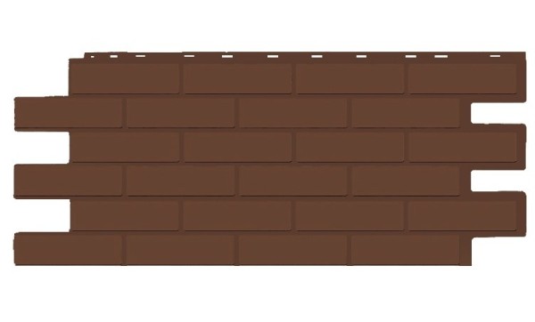 Фасадная панель T-Siding Кирпич Модерн Эко Браун купить в Томске