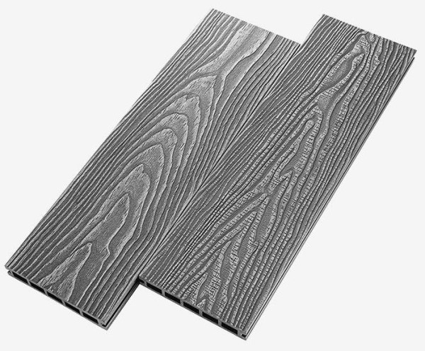 Террасная доска из ДПК RusDecking Unodeck Vintage - Серый купить в Томске